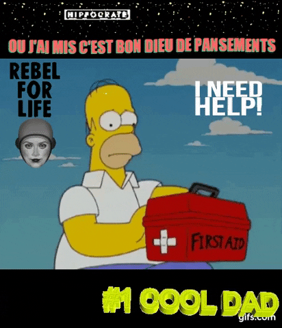 Homer Simpson Help Urgence GIF