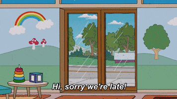 Running Late The Simpsons GIF by AniDom