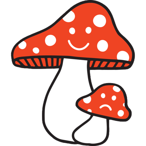 Happy Sad Mushroom Sticker By Hagsville For Ios Android Giphy