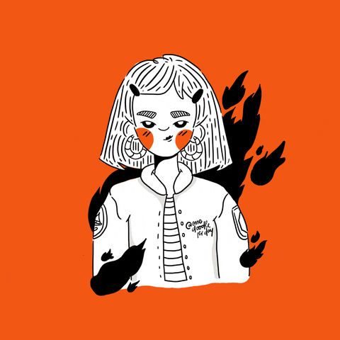Girl Burn GIF by Gabriela Romero