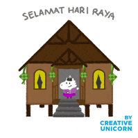 Muslim Raya GIF by Creative Unicorn