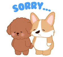Sorry Corgi Sticker