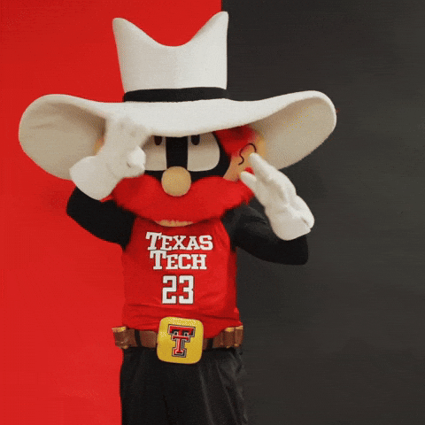Texas Tech Raider Red GIF by Texas Tech Basketball