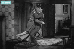 kissing black and white GIF by Turner Classic Movies