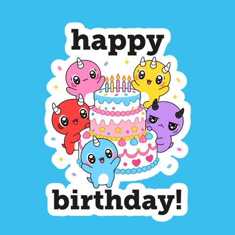 Happy Birthday Party GIF by Naru Naru