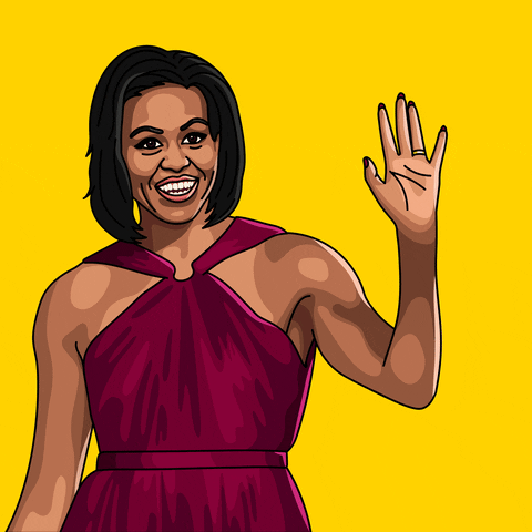 Happy Michelle Obama GIF by Ka-pow