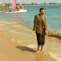Mr Bean Beach GIF by Working Title