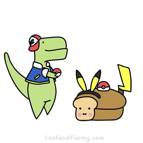 loofandtimmy fight pokemon cosplay dinosaur GIF