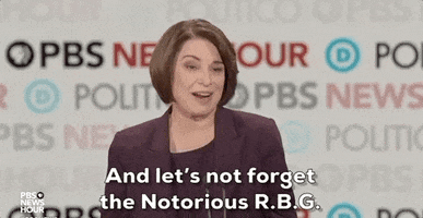 Democratic Debate Notorious Rbg GIF by GIPHY News