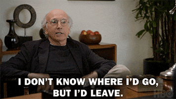 Leaving Go Away GIF by Curb Your Enthusiasm