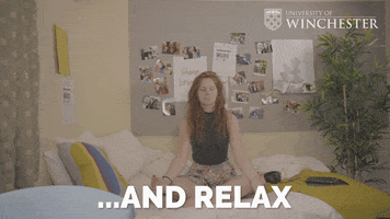 Happy Chill GIF by University of Winchester
