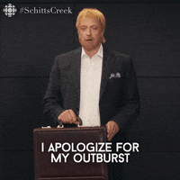 Sorry Schitts Creek GIF by CBC