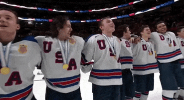 USAHockey hockey usa singing america GIF