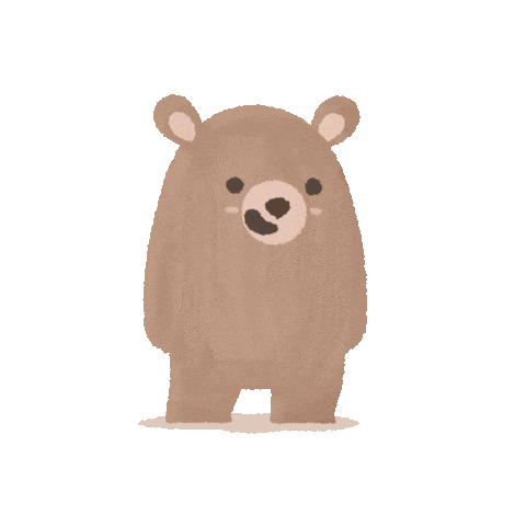 Cute Bear Sticker by Ministry of Motion