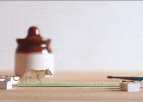 NVillustration animation walk lion wildlife GIF