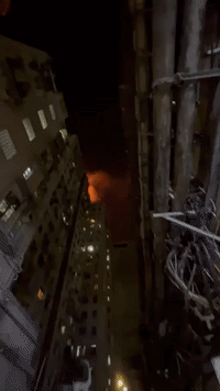 Two Injured After Fire Breaks Out at Construction Site in Hong Kong