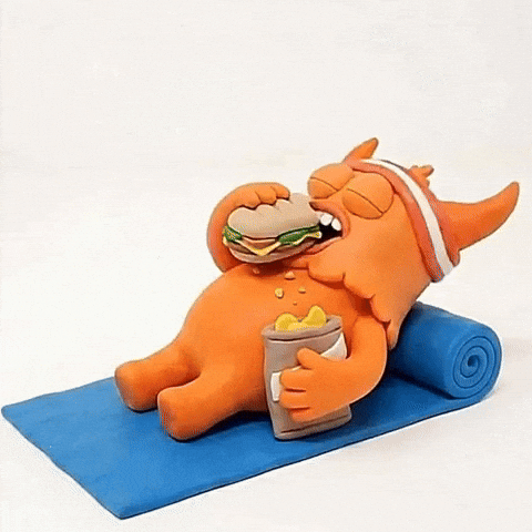 Laid Back Eating GIF by Momo & Tulus