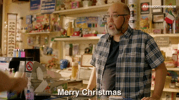 Sarcastic Merry Christmas GIF by Kim's Convenience