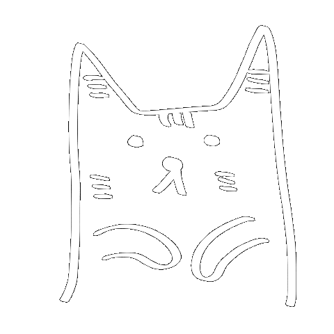 Cat ねこ Sticker by Illustrator.aki