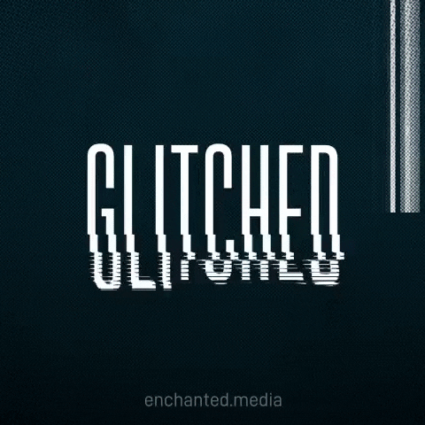 EnchantedMedia animation glitch text digital GIF