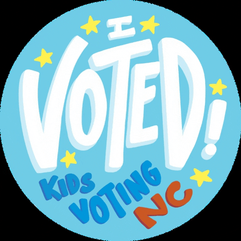 Kidsvotingdurham Kidsvoting Kids Voting I Voted Ivoted Durham Kvnc Kvd GIF by Kids Voting Durham