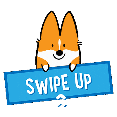 Swipe Up Sticker by Corgi Things
