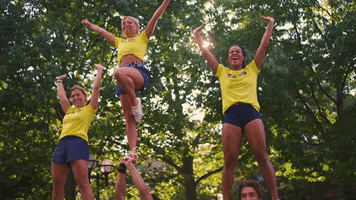Go Blue Cheer Squad GIF by University of Michigan