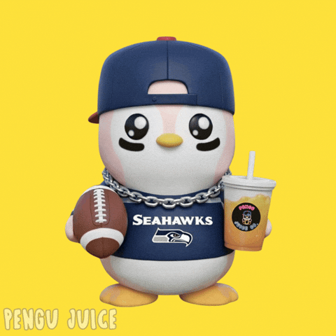 New England Patriots Football GIF by Pengu Juice Co.
