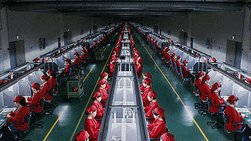 factory workers GIF