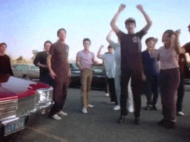 Jumping Los Angeles GIF by Randy Newman