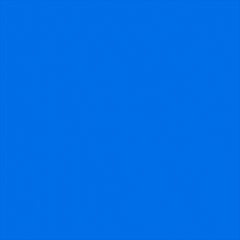 Text gif. Bold white text with royal blue drop shadows appears word by word on a sky blue background. Quoted text, "We are ready. We are united."