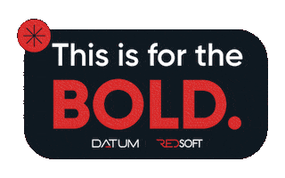 Tech Be Bold Sticker by Datum Redsoft