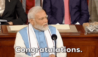 Narendra Modi Congrats GIF by GIPHY News