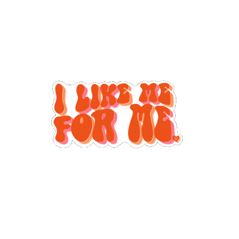 Pink Orange Sticker