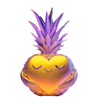 Pineapple Innerpeace Sticker by whynot