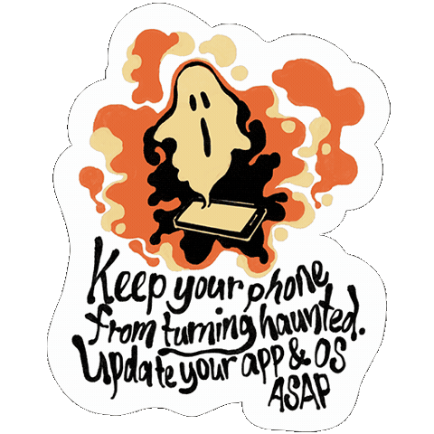 Halloween Pressfreedom Sticker by Freedom of the Press Foundation