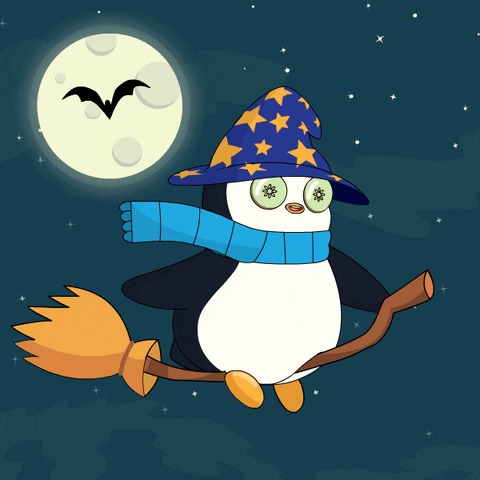 Flying Harry Potter GIF by Pudgy Penguins