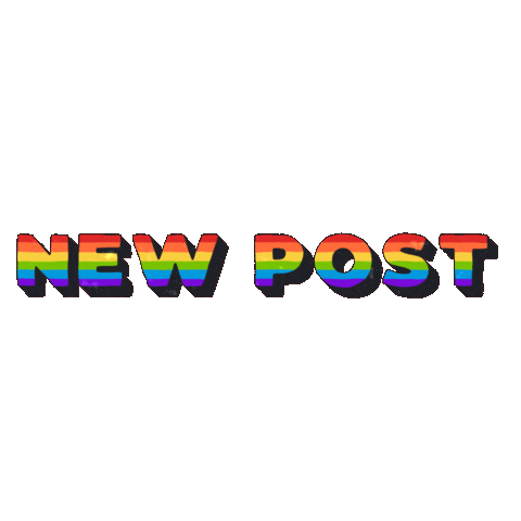 Rainbow New Post Sticker by MULTI AWESOME STUDIO