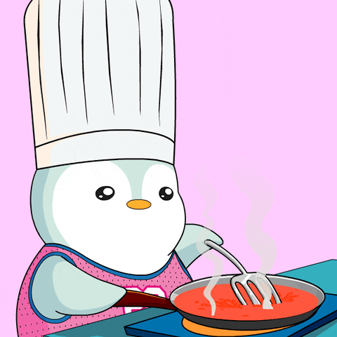 Breakfast Cooking GIF by Pudgy Penguins