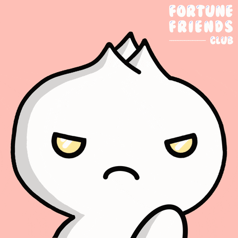 FortuneFriends_ food character asian smh GIF