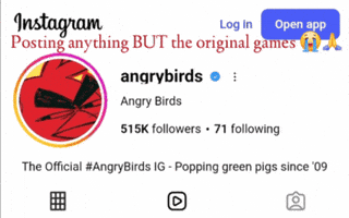 Angry Birds Instagram GIF