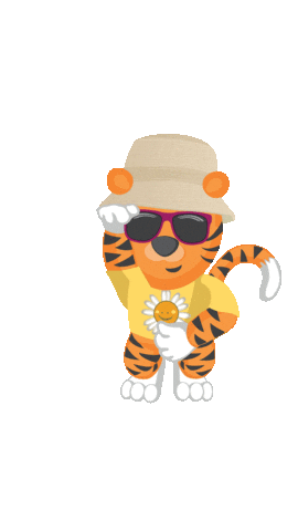 Sun Tiger Sticker by Cancer Fund For Children