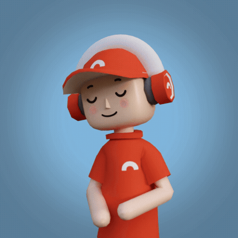 Headphone Vibing GIF by Bytebuddy