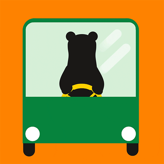 Bear Bus GIF by Visitpori