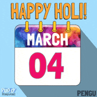 Balam Pichkari Festival GIF by Pudgy Penguins