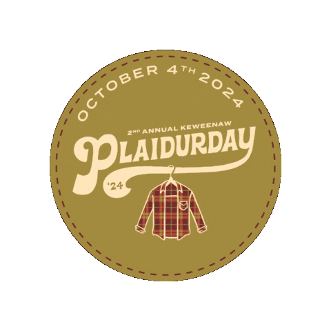 Pure Michigan Plaid Sticker by Visit Keweenaw