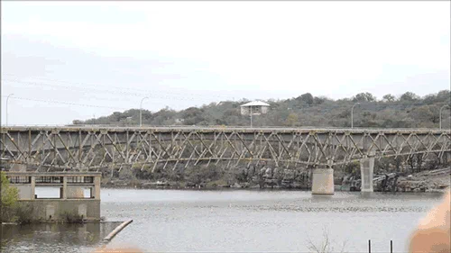 explosion bridge GIF