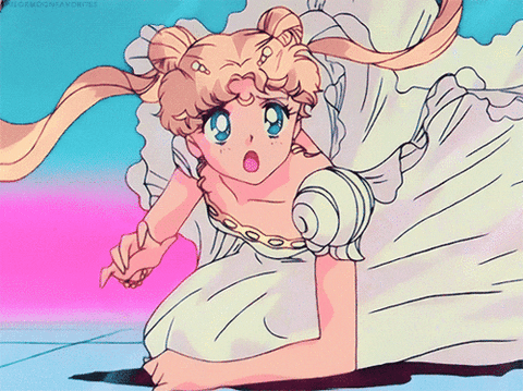 90s Pink Anime Aesthetic Gif