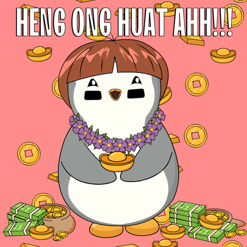 Chinese New Year Money GIF by Pudgy Penguins