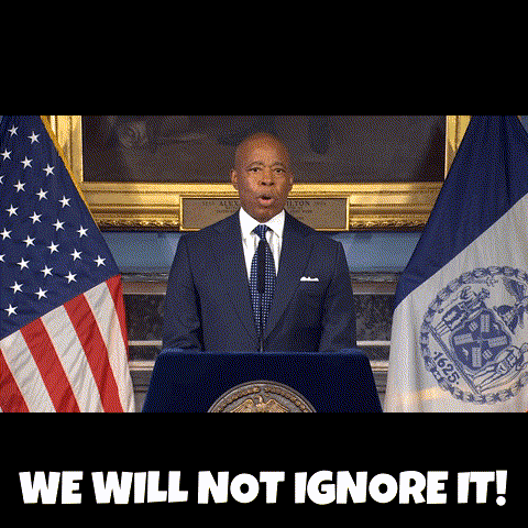 Ignore New York GIF by Eric Adams
